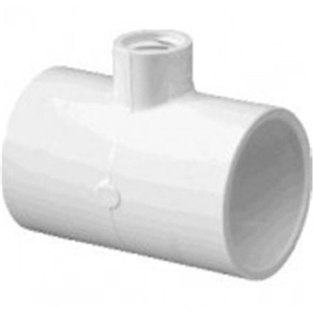 LASCO FITTINGS Lasco Fittings PV402210 1.5 x 0.75 in. Female Pipe Thread PVC Tee Socket Reducer PV402210